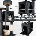 thumbnail image 3 of Arbre à Chat TSCOMON Tour Condo 148,59 cm avec Grotte Rotative pour Chat, 3 of 7
