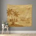 thumbnail image 2 of Balery Retro Palm Tree Pattern Tapestry 60x51 Inches - Large Wall Hanging Tapestry for Bedroom, Living Room, Dorm Decor - Artistic and Aesthetic Room Decor, 2 of 9