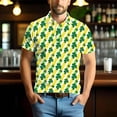 thumbnail image 7 of biudgviw Saint Patricks Day T Shirts for Men Short Sleeve Print Golf Shirts Lightweight Fitted Button Lapel Graphic Tees Big and Tall, 7 of 7