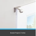 thumbnail image 6 of Kenney Fast Fit 5/8" No Measure Curtain Rod Brackets, Set of 2, Brushed Nickel, 6 of 7