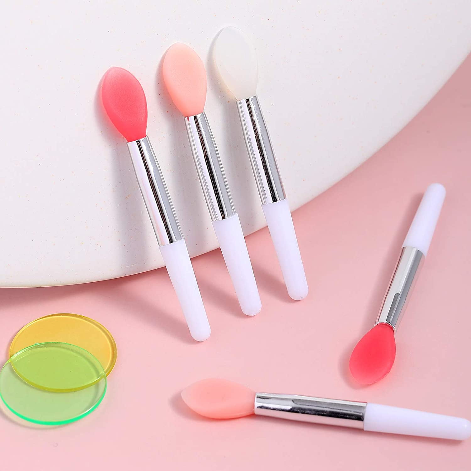 Makeup Brush Covers 6pcs Silicone Silicone Lip Applicator Make up