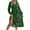 Green, variant on TJAZFJPA Sexy Dresses 2025 Ladies Elegant Contrast Color Polka Dot V Neck Pleated Long Skirt Vacation Dresses Formal Gowns and Evening Dresses Women Long Sleeves