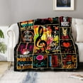 thumbnail image 5 of Music Note Throw Blanket Music Gifts, Gifts for Music Lovers Music Decor Blankets, Music Notes Decor Guitar Flannel Fleece Blanket Room Arts Decor, Lightweight Musical Birthday Gifts for Women Men, 5 of 5
