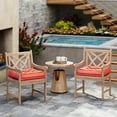 thumbnail image 3 of YEXJ Set of 4 Tufted Patio Cushions, 4" Outdoor Seat Cushions, Waterproof & High Elasticity for Comfortable Sitting Experience, Square Chair Cushions for Indoor Outdoor Use-2-Red+orange, 3 of 13