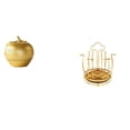 thumbnail image 1 of Escultura moderna de fruta de resina y soporte giratorio de metal para tazas, organizador para estantería de mesa, comedor, dormitorio, oficina, armar, 1 of 8