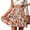 B, variant on Taqqpue Women's Summer Flowy Skirts Casual Linen Boho Ruffle Mini Skirts Pleated High Waist Cute Butterfly Swing Beach Skirt Drawstring Floral Print Tiered Skirts