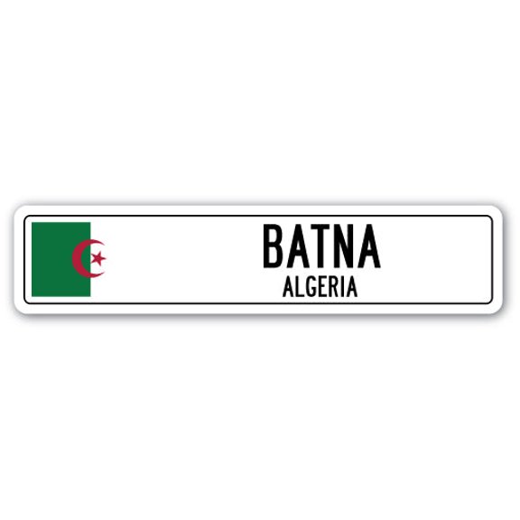 BATNA ALGERIA Street Sign Algerian flag city country road wall gift