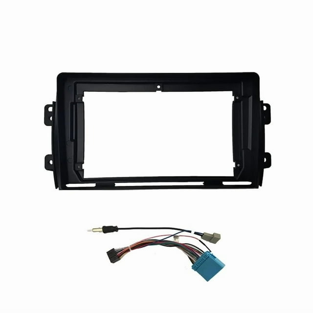 Panel de instalación de fascia for radio de automóvil de 9 pulgadas for SUZUKI SX4 2006 2012 Kit de marco de placa frontal de bisel de montaje estéreo de doble DIN