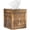 Brown-Tree of Life, variant on Ukwell Wood Carved Tissue Box Cover Square Brown Tissue Holder Lacquered Tree of Life Design Rustic Vintage Home Decor for Bathrooom Bedroom Living Room