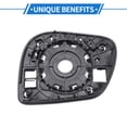 thumbnail image 4 of Reemplazo de vidrio del espejo lateral derecho no calefaccionado con placa de respaldo No. 87621G6000 para Kia Picanto 2011-2024, 4 of 6