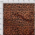 thumbnail image 2 of oneOone Cotton Flex Orange Fabric Leopard Animal Skin Sewing Craft Projects Fabric Prints By Yard 40 Inch Wide, 2 of 4
