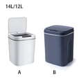 thumbnail image 2 of Inteprter Cubo de basura eléctrico portátil recargable multimodo ajustable LED alimentado por baño inodoro cubo de basura cubo de basura Suministros de limpieza para el hogar Blanco 14L Inteprter HA067622-01, 2 of 6