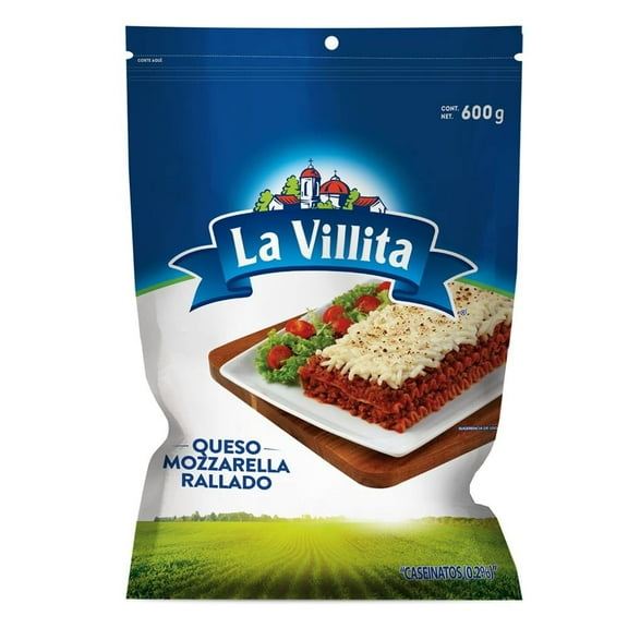 Queso mozzarella La Villita 42 rallado 600 g