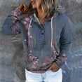 thumbnail image 5 of Aloohaidyvio Hoodies,Womens Fashion Printed Pocket Sweatershirt Long Sleeve Casual Button Hoodies, 5 of 6