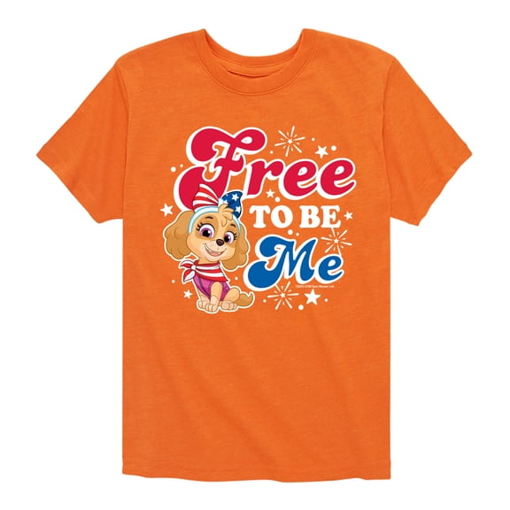 Paw Patrol - Americana - Free to be Me - Toddler & Youth Short Sleeve Graphic T-Shirt