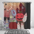 thumbnail image 1 of Whimsical Rideau de Douche Halloween - Effrayant avec Fantômes & Citrouilles, 1 of 4