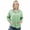 Green, variant on Women's Button Down Hoodies Long Sleeve Casual Drawstring Pullover Sweatshirts Tops with Pocket (Blue, M)