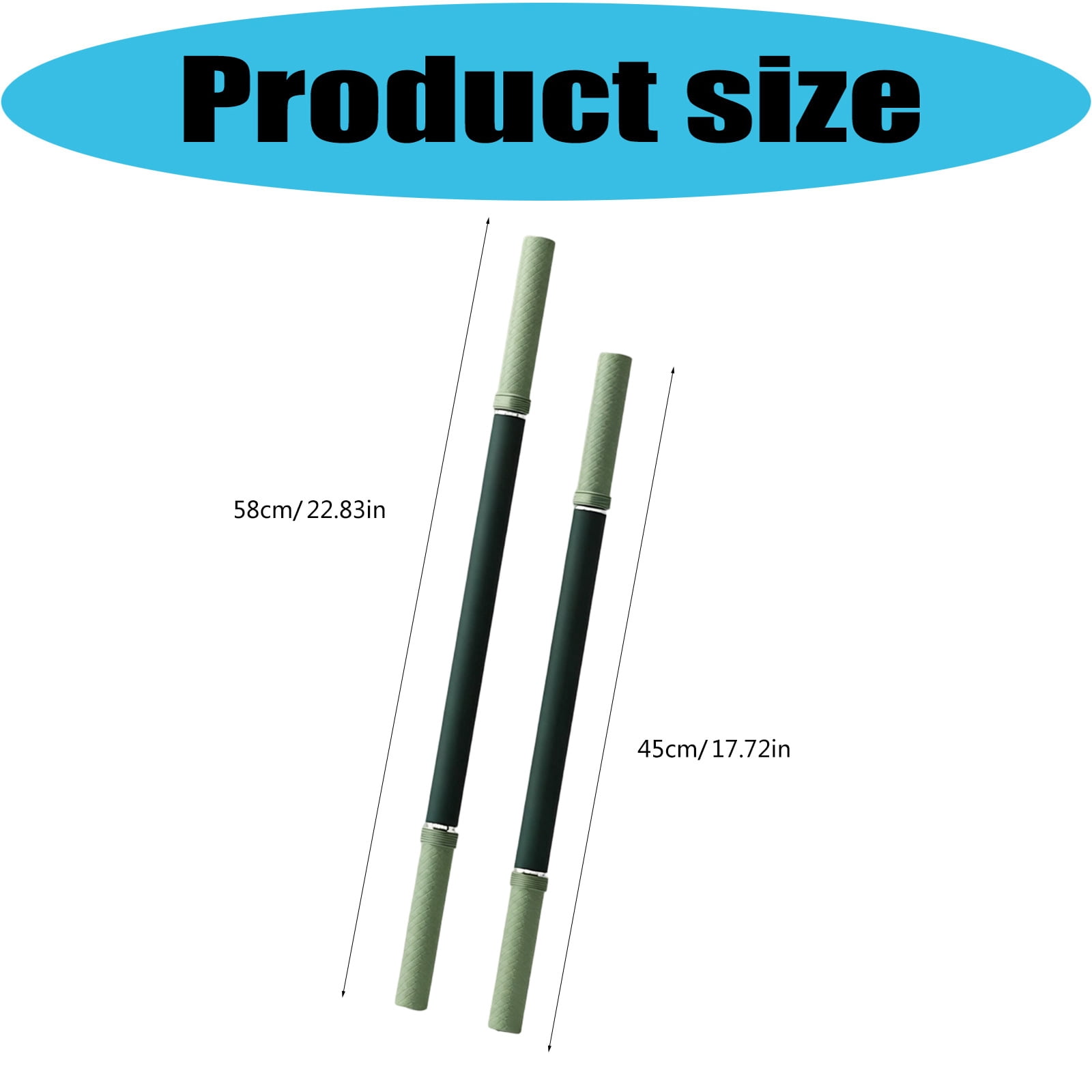 Long Stretching Massage Rod Fitness Roller Deeply Tissue Massage Roller for Back Stretching Leg Muscle Recovery