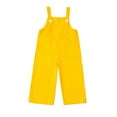 thumbnail image 3 of Eltusu Girls Cotton Overalls, Wide Leg Stretchy Sleeveless Fashion Kids Jumpsuit Romper Yellow Size 14-15 T, 3 of 6