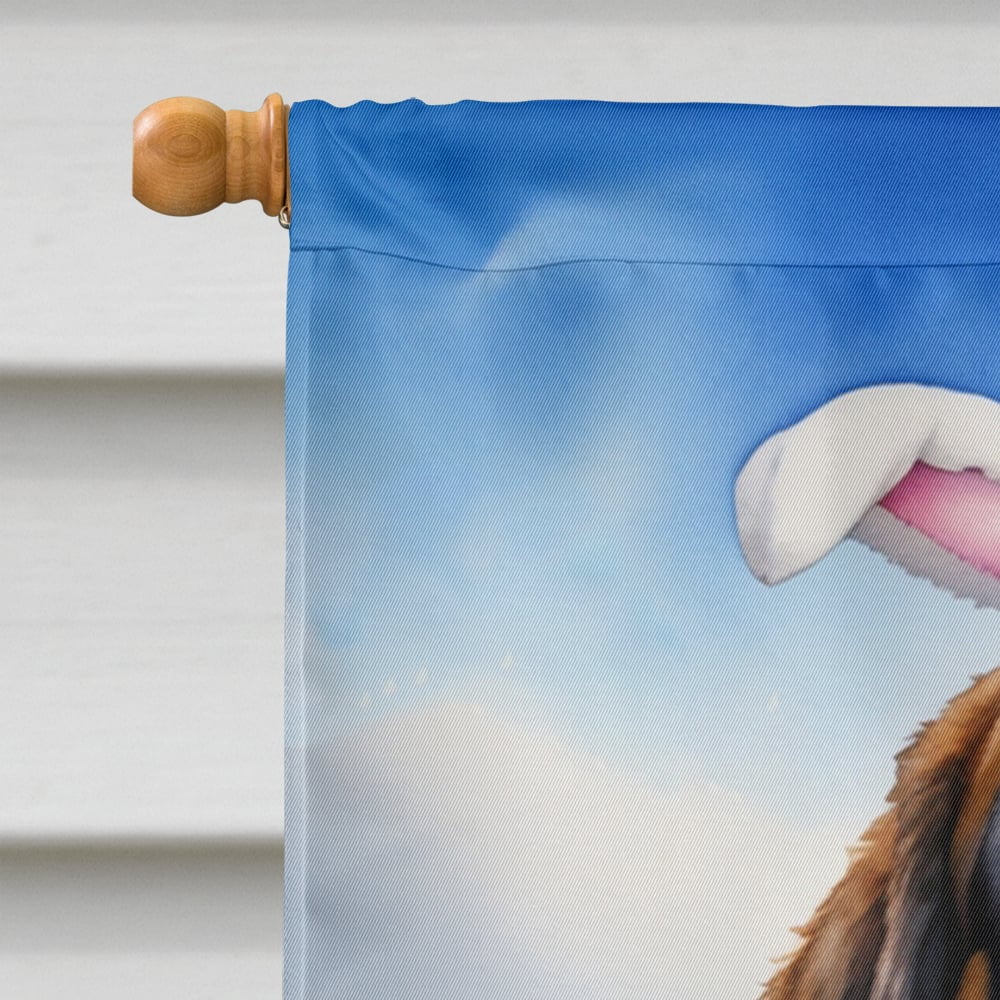 Saint Bernard Easter Egg Hunt House Flag 28 in x 40 in