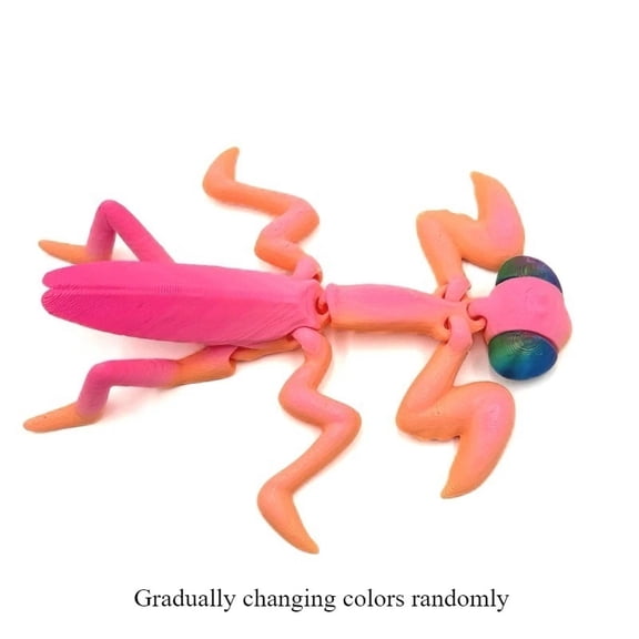 Hot Selling 3D-printed Multi-color Animal Mantis Model With Movable Joints For Tabletop Decorative Handicraft And Children's Toy