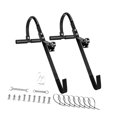 thumbnail image 2 of 2 piezas Gancho de techo de escalera con extensión del techo de la rueda con barra de goma de goma acero ganchos de escalera antideligente de acero L, 2 of 9