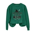 thumbnail image 4 of Kilaqueen in my spooky est 1629 witich era Sweatshirt Womens Halloween Witch Graphic Tees Spooky Season Casual Long Sleeve Pullover Tops, 4 of 5