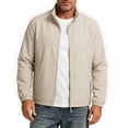 thumbnail image 2 of Abomasnow Mens Big and Tall Jacket Full Zip Lightweight Casual Windbreaker Spring Fall Coat Jackets Work Office Business Dressy Jackets with Pockets L-5XL, 2 of 9