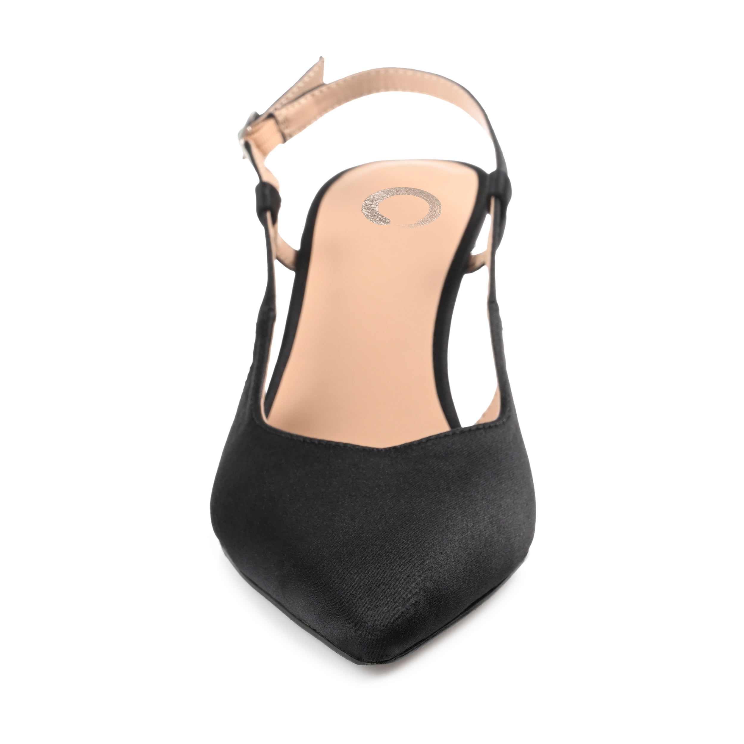 Journee Womens Knightly Sling Back Mid Stiletto Pointed Toe Pumps, Widths Available