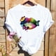 thumbnail image 4 of Camisetas con estampado de corazón y amor de leopardo para mujer, camiseta gráfica a la moda, camiseta bonita de manga corta de los años 90 para primavera y verano, camiseta para mujer, 4 of 5