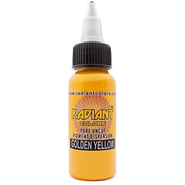Radiant Colors Tattoo Ink - GOLDEN YELLOW 1oz
