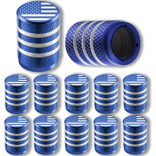 30 tapas de válvula de neumático ZHAOCHENG bandera americana aluminio plástico anodizado