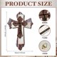 thumbnail image 3 of Cruz de madera para pared | Arte religioso artesanal para pared | Decoración de Pascua para el hogar | Decoración espiritual para iglesia | Cruz de madera maciza para pared | Regalo cristiano, 3 of 5