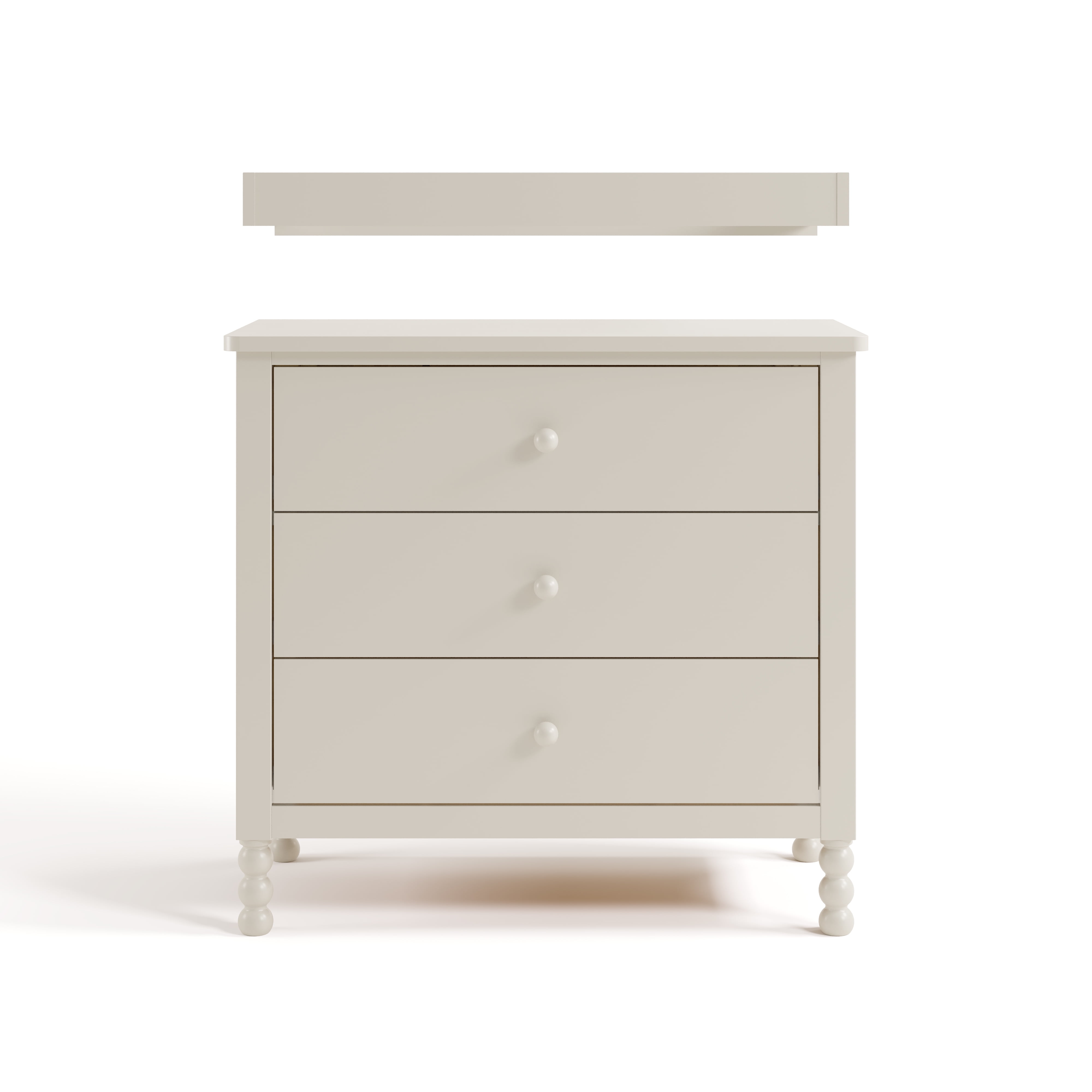 Art of Nursery by Storkcraft Rio 3 Drawer Chest with Removable Infant Changing Topper, Frosted Oat