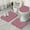 Red Christmas Deer, variant on Red and White Christmas Pattern Bathroom Rugs Sets 3 Piece,Toilet Cover Set,Absorbent Non Slip Bathroom Mats Sets with U-Shaped Contour Rug Toilet Rug Set