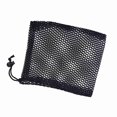 thumbnail image 4 of Medium Black Nylon Golf Ball Mesh Bag - Durable, Wear-Resistant & Quick-Drying Drawstring Pouch, Hangs on Golf Club Bags, Holds 25 Golf Balls, Essential Storage Accessory for Golf Enthusiasts, Ideal, 4 of 6