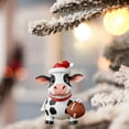 thumbnail image 5 of Adornos para árbol de Navidad Adornos navideños Vaca baloncesto Adornos acrílicos para árbol de Navidad Adornos anuales Adornos vaca baloncesto Para colocar en el árbol de Navidad, 5 of 5