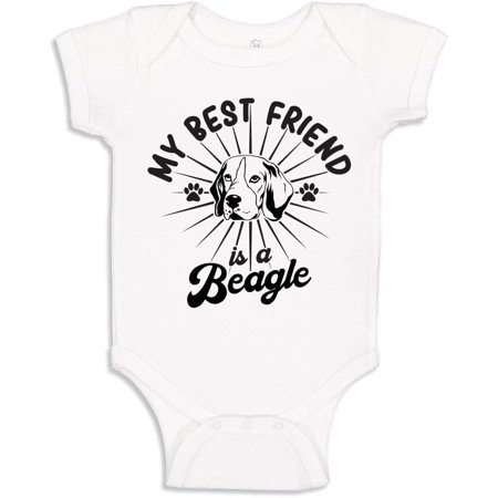 

My Best Friend Is A Beagle Baby Bodysuit/Toddler T-Shirt Dog Clothing Gift