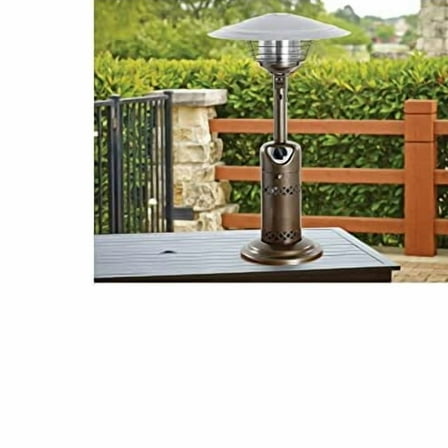 10,000 BTU Bronze Tabletop Propane Steel Patio Heater