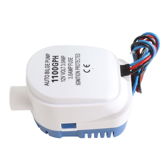 Bomba de agua de sentina sumergible automática para barco, 1100 GPH, 12 V, interruptor de flotador interno totalmente automático