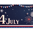thumbnail image 4 of Red White Blue Fourth of July Celebration Banner Independence Day Patriotic Holiday Decor Fireworks Design for Outdoor Decoration Party Event, 4 of 7