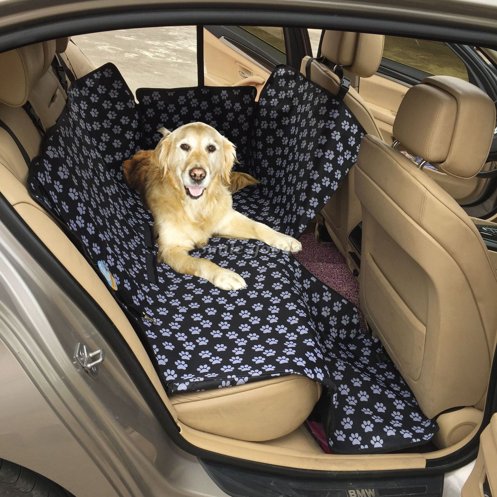 Fashion Dog Car Rear Back Seat Cover Blanket Cushion Protector Pet Mat Ornate