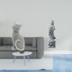 thumbnail image 2 of Estatua De Gato, Figura Decorativa De Resina, Adorno Coleccionable De Escritorio, Escultura Animal Para Entrada, Estantería, Sala De Estar, Dormitorio, Estatua De Guan Yin, Adorno De Piedra, 2 of 8