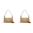 thumbnail image 1 of Bolso de paja para mujer, bolso de hombro tejido a la moda, bolso Hobo elegante para fiesta y vacaciones, 1 of 3