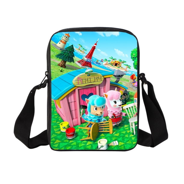 Bandolera de lona tipo Messenger Bag Animals Crossings Anime