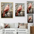 thumbnail image 4 of Designart "Serenade Of Chirping Red Cardinals" Animals Bird Floater Framed Wall Decor, 4 of 5