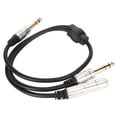 thumbnail image 4 of Cable divisor en Y Bling Bling 6,35 mm a doble 6,35 mm para amplificador de micrófono 19,7 pulgadas, 4 of 12