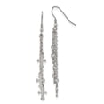 thumbnail image 1 of Boucles d'Oreilles Pendantes en Croix Multi-Brins en Acier Inoxydable, 1 of 4