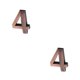 thumbnail image 4 of Matsuzay Números de casa para accesorios de marcado de puerta de galvanoplastia exquisita exterior para puertas de apartamento de Hotel en casa Número 4 2Conjunto, 4 of 6
