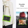 thumbnail image 5 of Case for Samsung Galaxy Tab A8 10.5 Inch 2022 with Screen Protector, 360 Degree Rotating Kickstand Hand Strap Heavy Duty Shockproof Cover with Shoulder Strap, Lime, 5 of 7